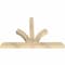 Ekena Millwork Richland Rough Sawn Timber Gable Bracket, Douglas Fir, 60"W x 40"H x 4"D x 4"F, 16/12 Pitch GBW060X40X0404RIC00RDF - alternate 4